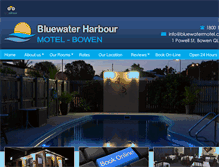 Tablet Screenshot of bluewatermotel.com.au